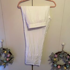 Stunning lace trimmed pants